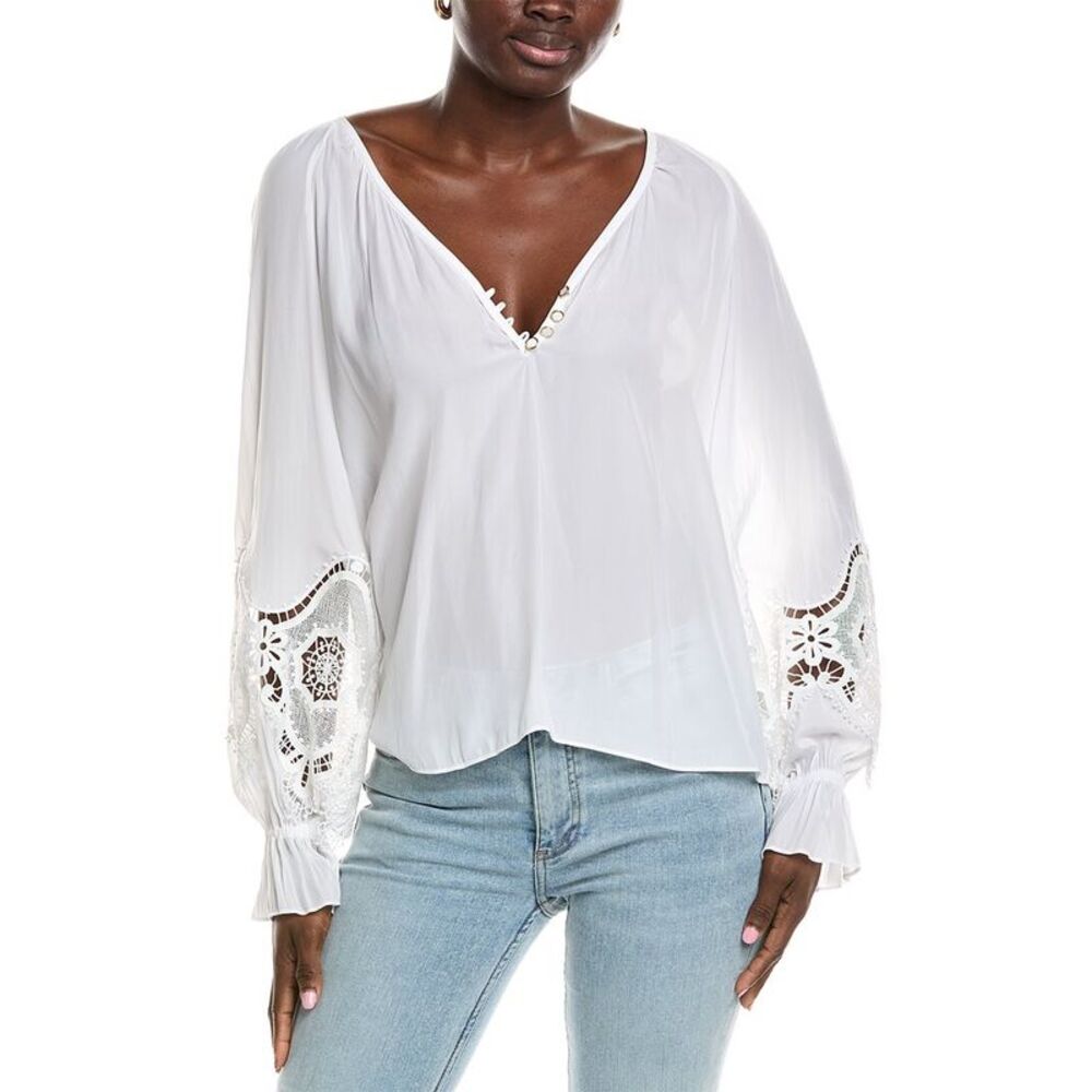Ramy Brook Womens  Irina Top, Ivory